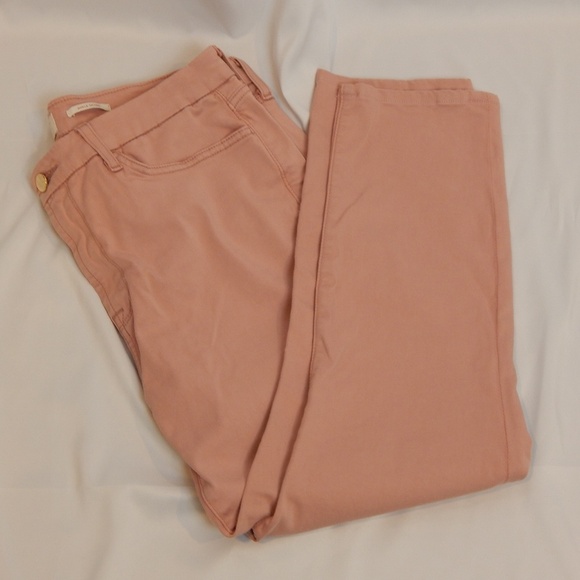 Jen 7 Ankle Skinny Pink Jeans Size 14 - Picture 1 of 6
